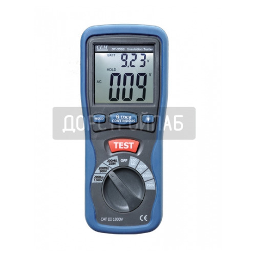 Цифровой тестер изоляции CEM DT-5500 (мегаомметр)