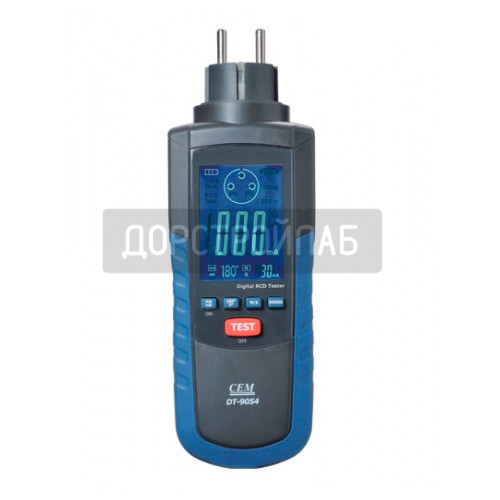 Цифровой тестер проверки УЗО CEM DT-9054
