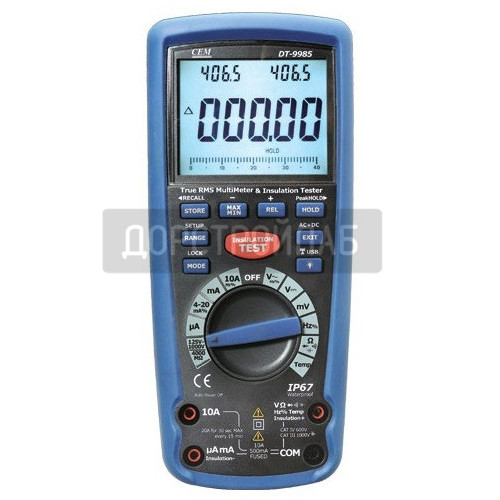 Мультиметр-измеритель сопротивления изоляции CEM DT-9985 (мегаомметр)