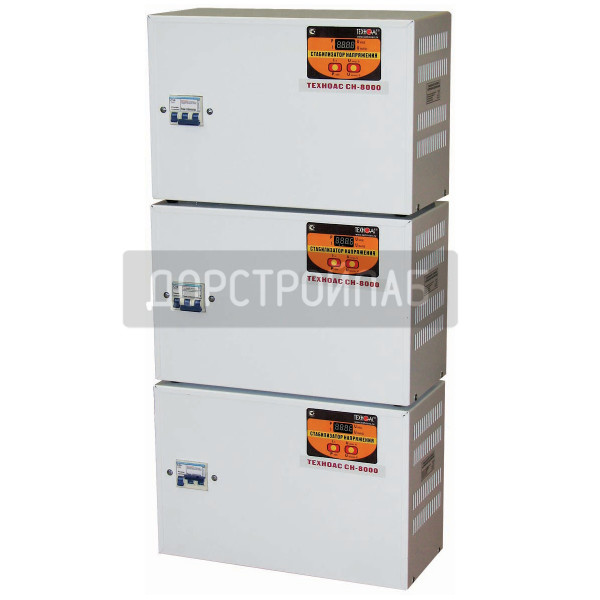 Трехфазный стабилизатор переменного напряжения "ТЕХНОАС СН 12000/3"