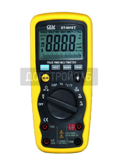 Профессиональный цифровой мультиметр CEM DT-9918T