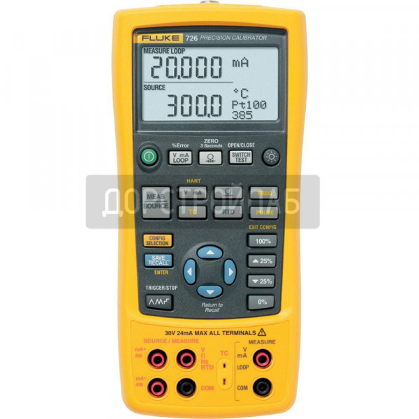 Прецизионный многофункциональный калибратор процессов Fluke 726