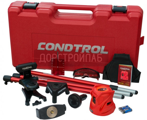 Лазерный нивелир-уровень CONDTROL Red360H Profi Set